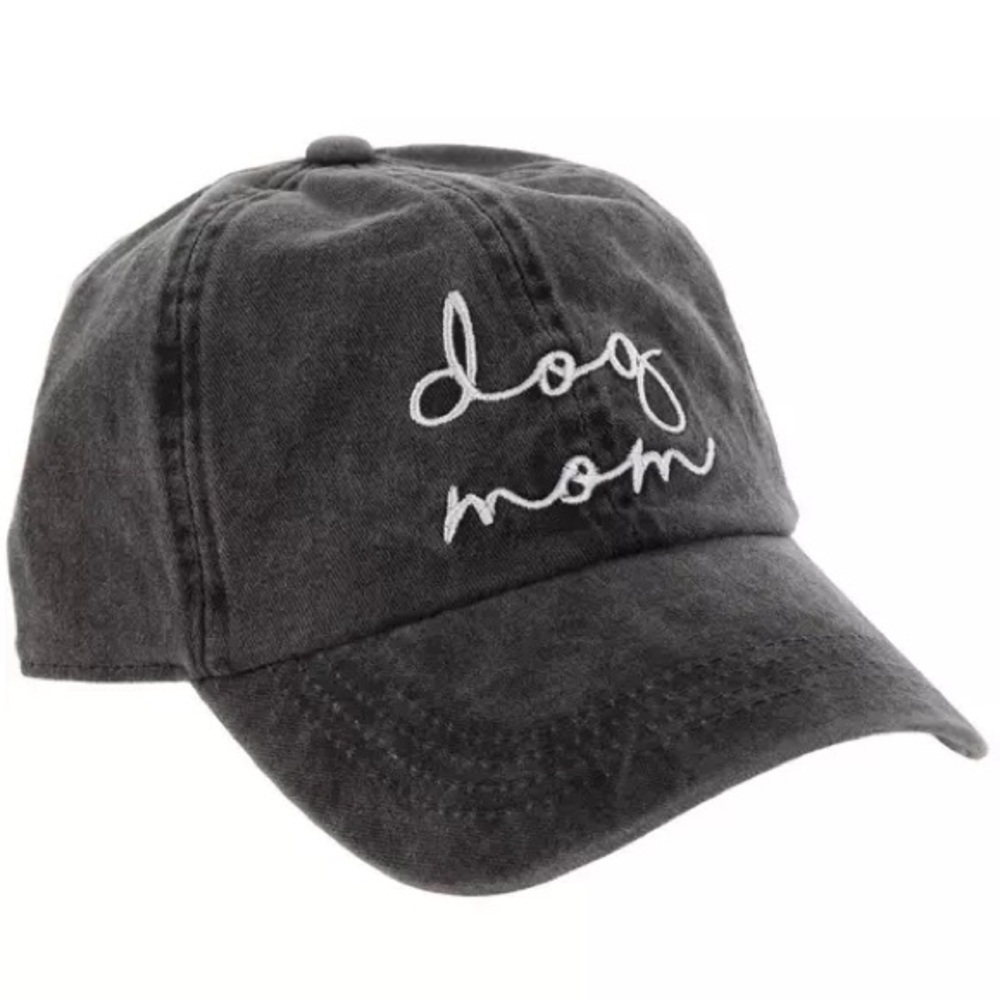 Gray 'Dog Mom' Baseball Cap One Size